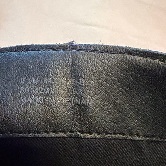 Frye Black Leather Ankle Booties with Stacked Heel - Picture 3 of 5